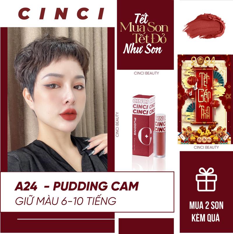 Product Introduction of COMBO 2 SON PUDDING HOA QUẢ KÈM QUÀ  - 2 MÀU SON TRENDY 2024 - Son Môi - Son Kem - Trang Điểm 6