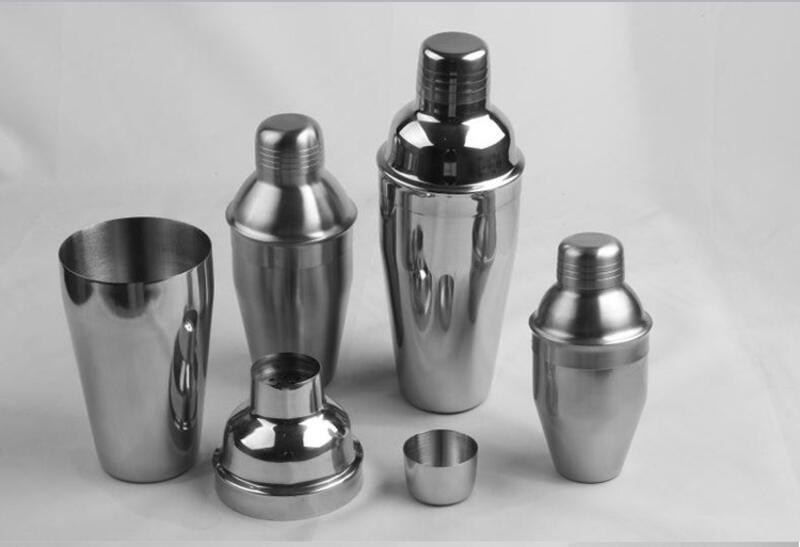 Product Introduction of Cocktail stainless steel 6-piece set, cocktail mixer, bar utensils, shaker, and wine glasses 42