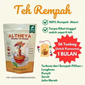 Altheya Teh Rempah Teh Rimpang Herbal Natural
