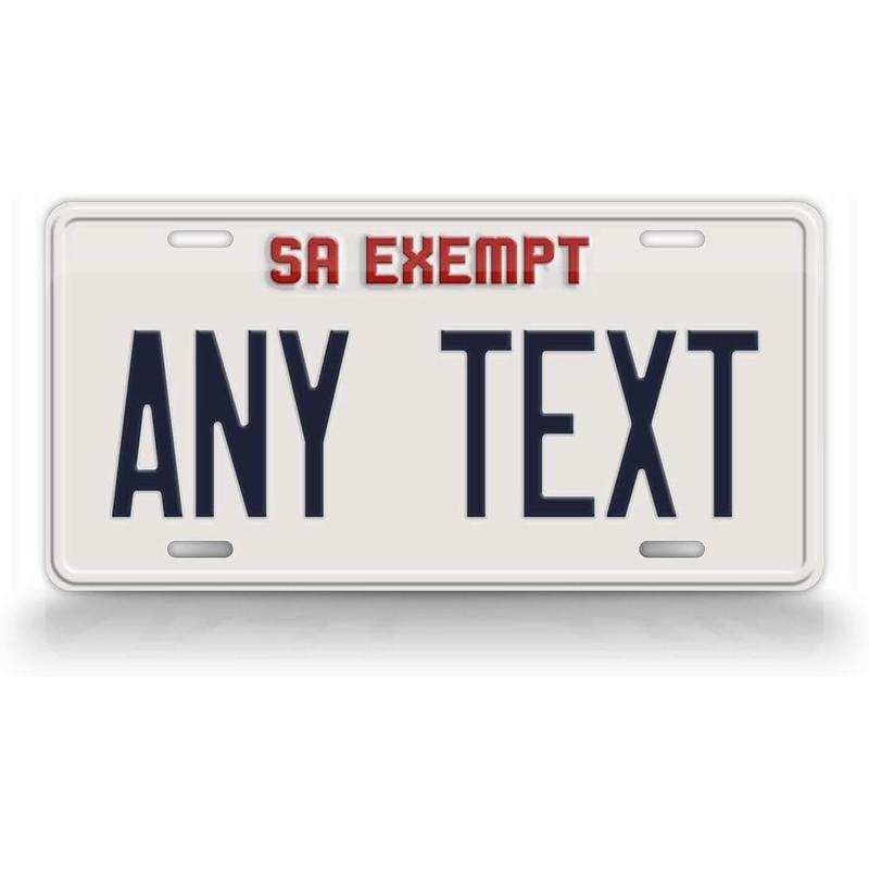 Custom GTA V San Andreas Exempt Emergency Replica License Plate ...