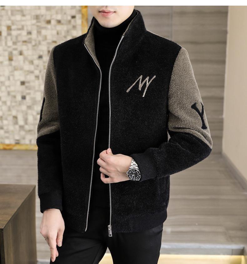 Product Introduction of 2024 new men's letter casual jacket, zipper cardigan design, comfortable and soft fabric, casual and versatile. 13