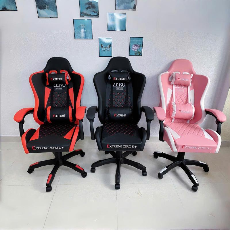 Ghế gaming Extreme Zero S+ xoay ngả, Tặng kèm 2 gối đầu và tựa lưng - Bảo hành dài, Ghế da livestream 2