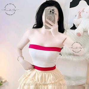 Áo Ống Borip Ôm Body Nữ Bo Viền 2 Đầu Mẫu Trơn, Women Ong Top Voan Voi