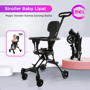[POL] COD Kereta Dorong Balita Lipat Magic Stroller | Stroller Travel Lipat Bayi Roda Dorongan | Kursi Stroller Bayi