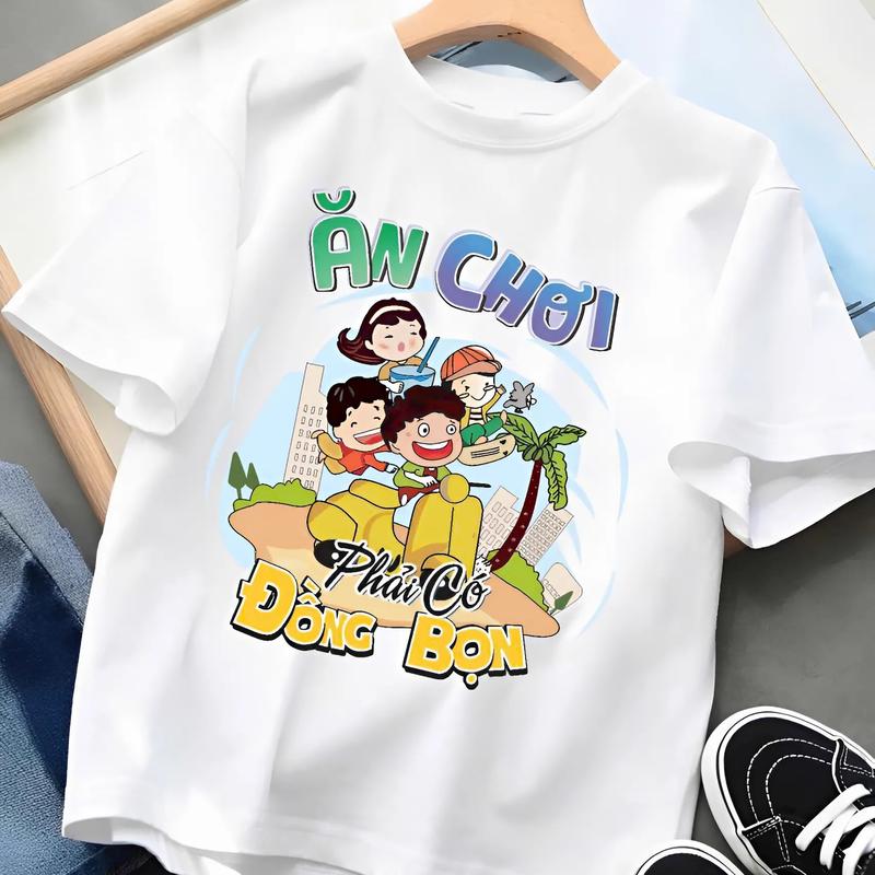 Áo nhóm đi biển cho nhóm bạn thân du lịch team building form vừa người unisex nam nữ chất cotton mát mịn