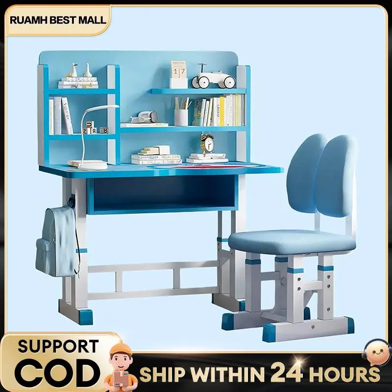 OL-Simple-Style Height-Adjustable Study desk for primary school ...