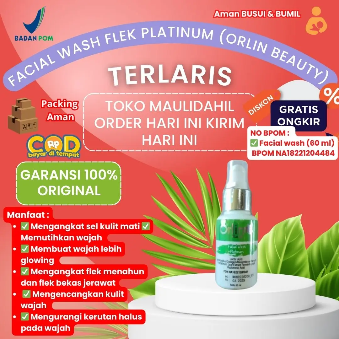 Facial wash Orlin Beauty Skincare Flek Platinum