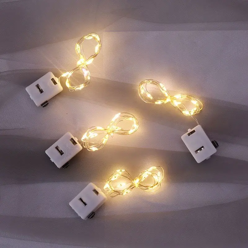 Đèn nháy led Đom Đóm 3 chệ độ chạy Pin siêu xinh - Kèm pin Full size