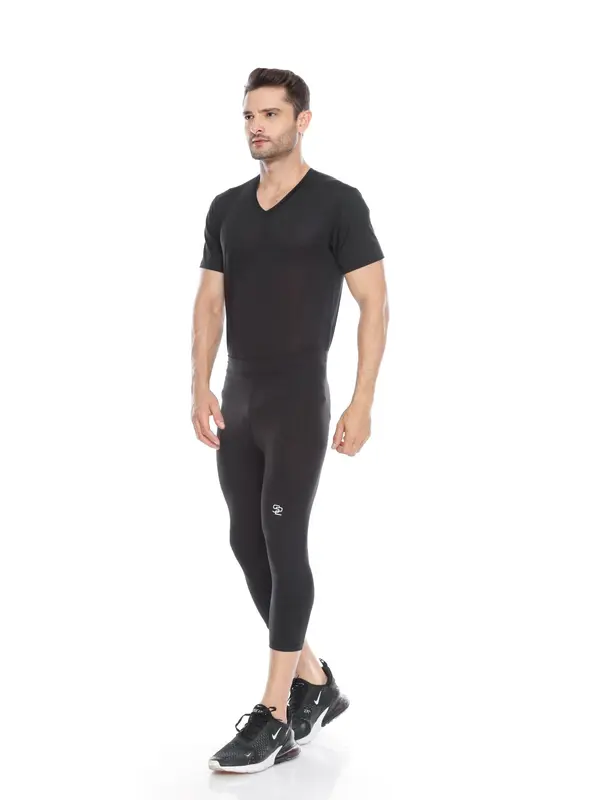 SecondShape - Celana Baselayer 7/8 Pria Compression Pants Legging Fitness Padel Running 3