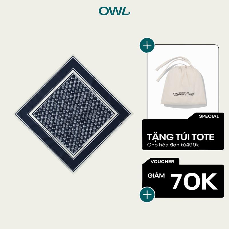 [LIVE] Khăn vuông Owlbrand Bandana AAO / Navy