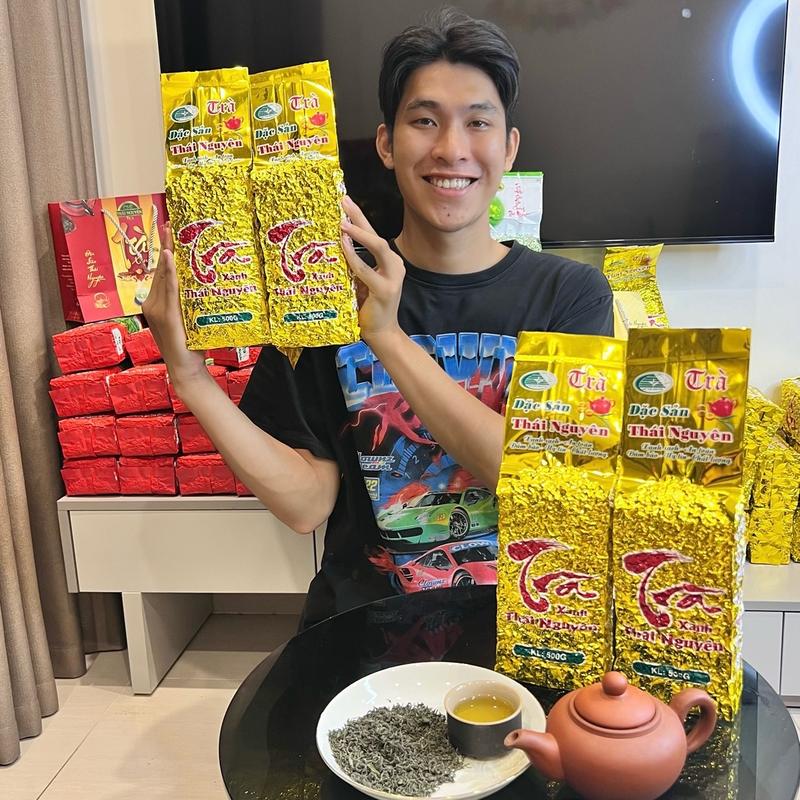   CƯỜNG ANH  Trà Móc câu NGON  Vàng  Đặc sản Thái Nguyên nguyên chất 100% Tea Nước Trà Chè 