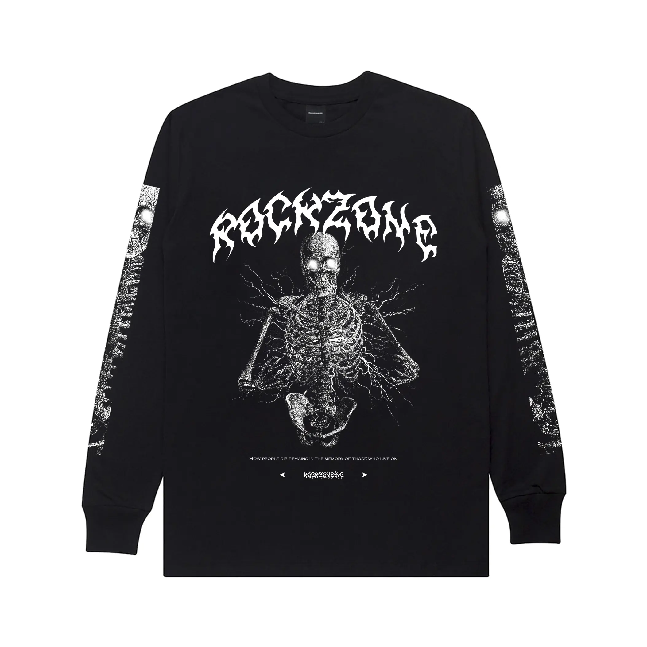 ROCKZONEINC. LONGSLEEVE RIPPER - KAOS LENGAN PANJANG - PRIA & WANITA(UNISEX)[BISA COD] Combed Fit pas who navy hoodie & jumper