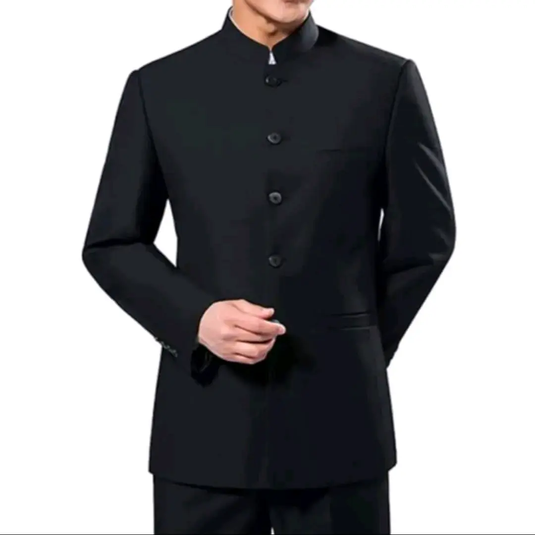 PAKAIAN PRIA MUSLIMAH JASKO JAS/KOKO Katun Hitam Polos