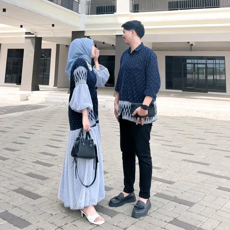 REANA DRESS TENUN NAVY - COUPLE BAJU TENUN 8