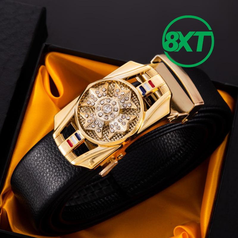 [ XẢ HÀNG ] Thắt lưng nam khóa tự động MX01 mặt xoay 360 đính đá làm bằng hợp kim Nano chống xước, chống hoen rỉ, thiết kê vô cùng tinh tế, kiểu dáng hiện đại, sang trọng đầy nam tính thời thượng