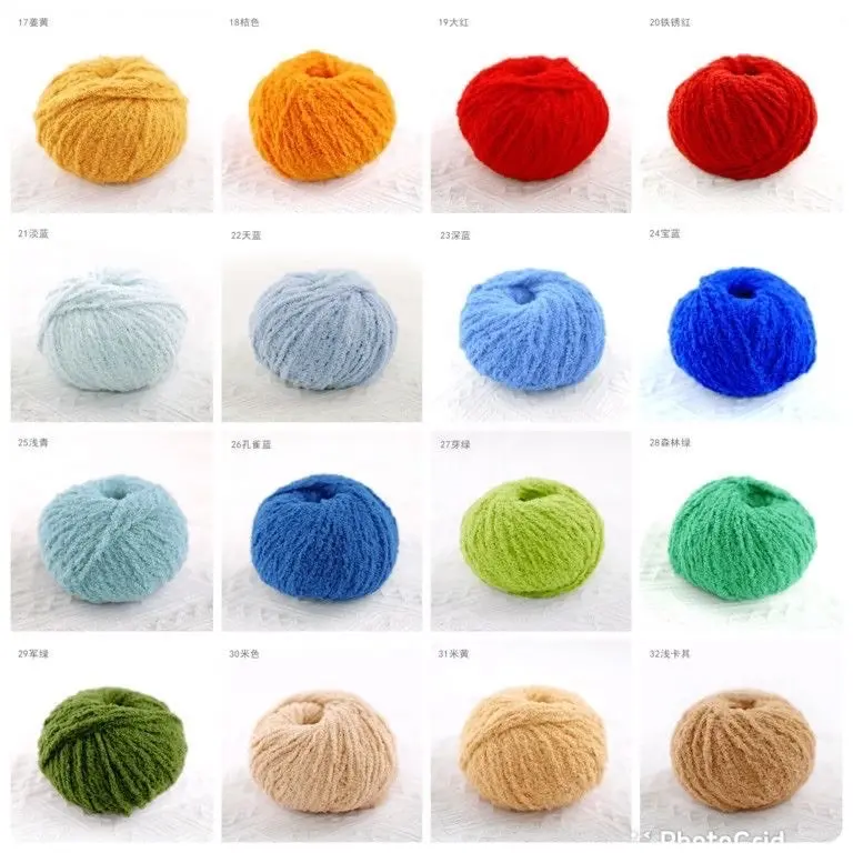 Len xù xiaoke, len xù baby 50g móc Loopy, móc thú, làm mũ, làm khăn… 5