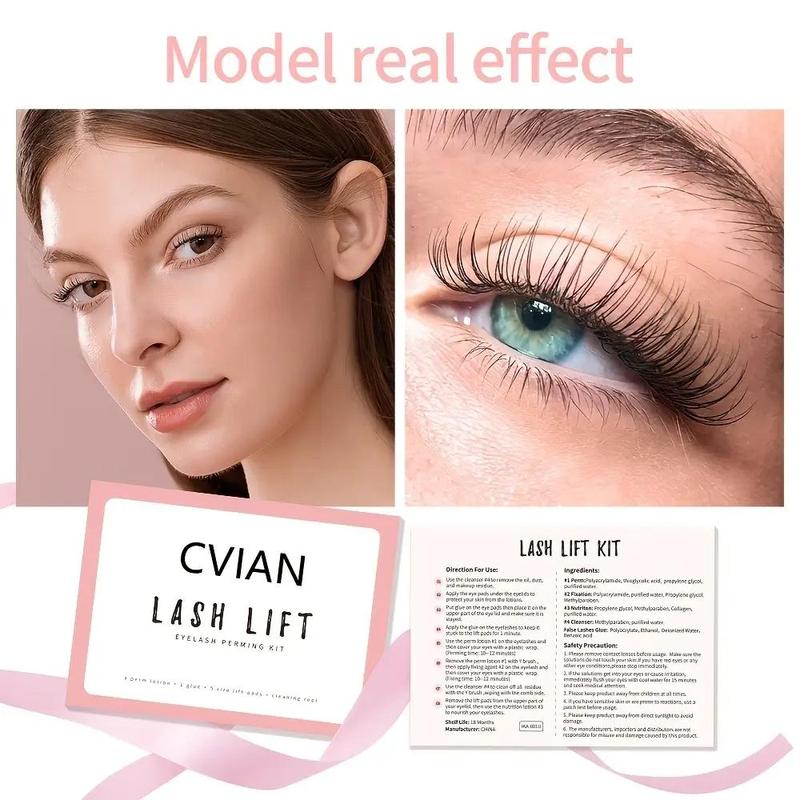 Product Introduction of Professional Lash Lift Kit, 1 Set Semi-permanent Curling Eyelash Perm Kit, Long Lasting Lash Perming Set, Perfect Birthday Gift for Mother Women 4