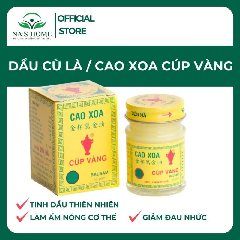 HÀNG CHÍNH HÃNG Cao Xoa Cúp Vàng Diện Chẩn Bùi Quốc Châu Dầu Cù Là Diện Chẩn hũ 40g