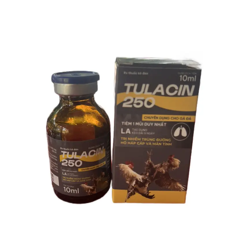 TULACIN chai 10ml dành cho gà bị hô hấp - sổ mũi - tị huyết trùng ,…. Chỉ 1 liều là được 4