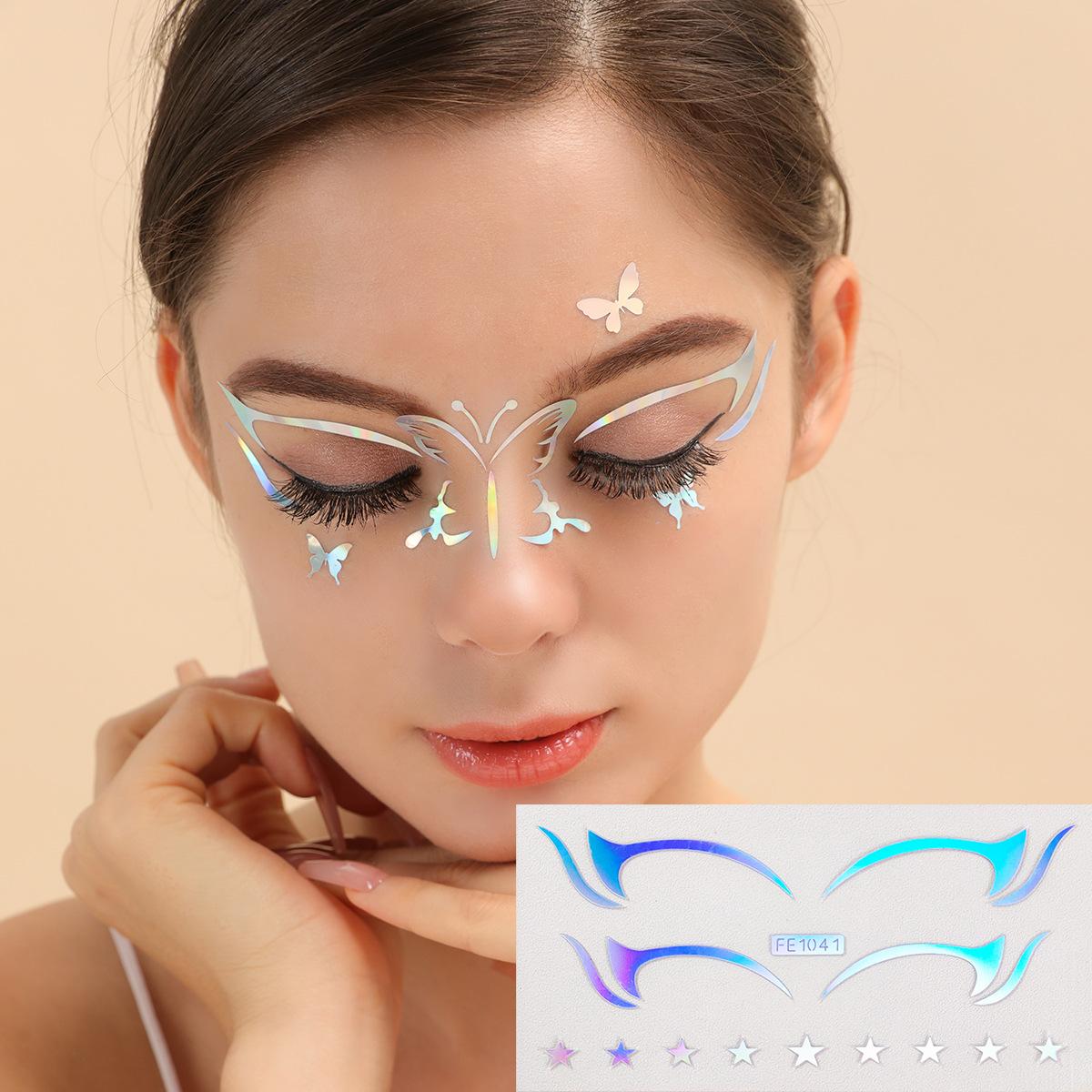 Laser Cut Eyebrow Stickers for Semi-Permanent Makeup