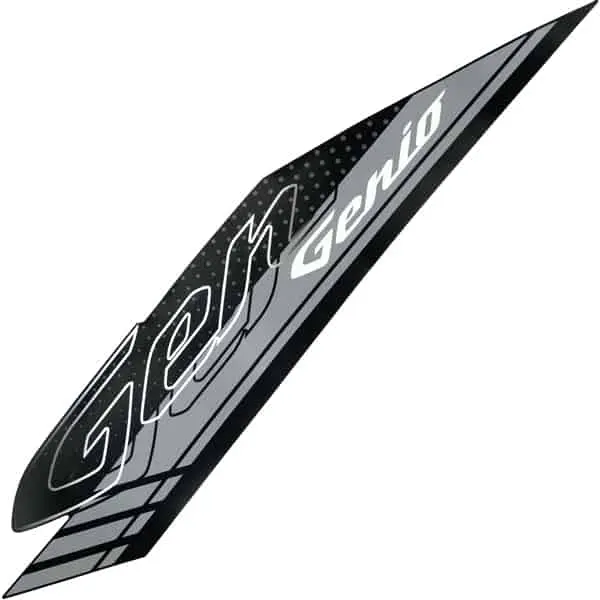 Sticker Body Kiri Hitam Silver Honda Genio 86832K0JN30ZC 1