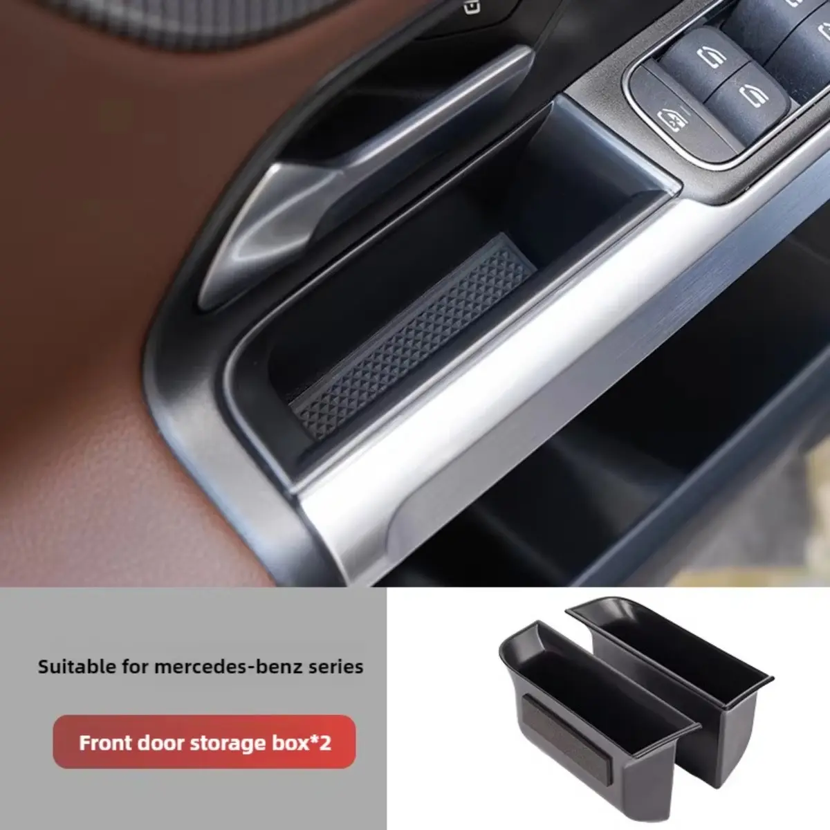 Car Accessories Car Door Storage Box Organizer Bag Interior Modification For Mercedes Benz GLA GLB B Class W247 X247 EQB 2020-22