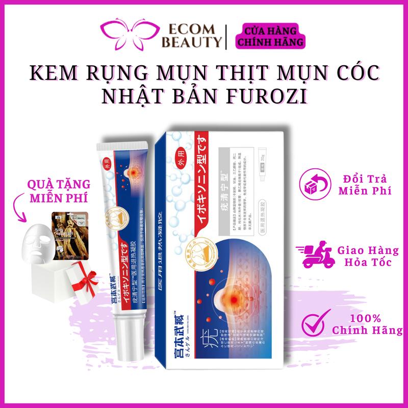 Kem bôi mụn thịt mụn cóc Nhật Bản Furozi - Kem Furozi tẩy mụn thịt, mụn cóc không đau rát - ECOM BEAUTY Chăm Sóc Da Skincare