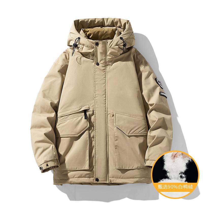 Winter New Outdoor down Jacket Men's New National Standard 90 White Duck down Hooded Jacket Men's Warm and Loose plus Size Factory 5