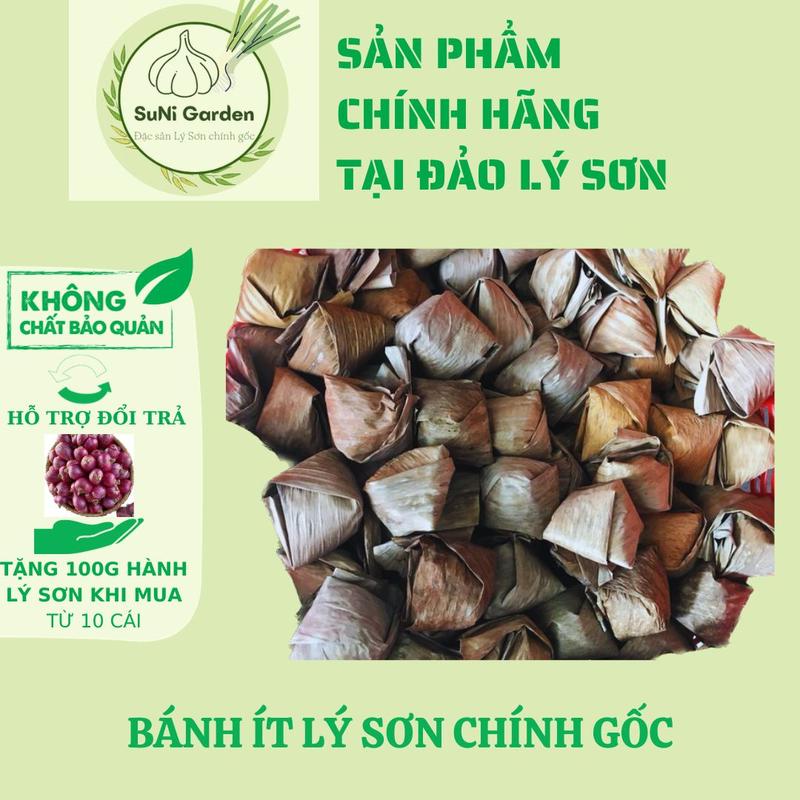 Bánh Ít Lá Gai Cổ Truyền SUNI 10 Cái - Đặc Sản Lý Sơn Nhân Dừa Đậu Phộng Chua Snack Cake Ăn Vặt Food Thức Ăn