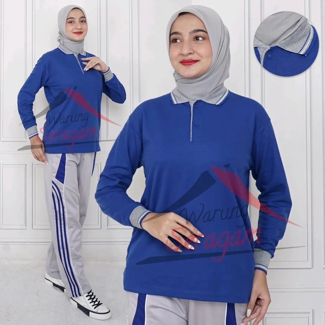 Setelan Baju Olahraga Wanita Pria / Stelan Training Lakos Seragam