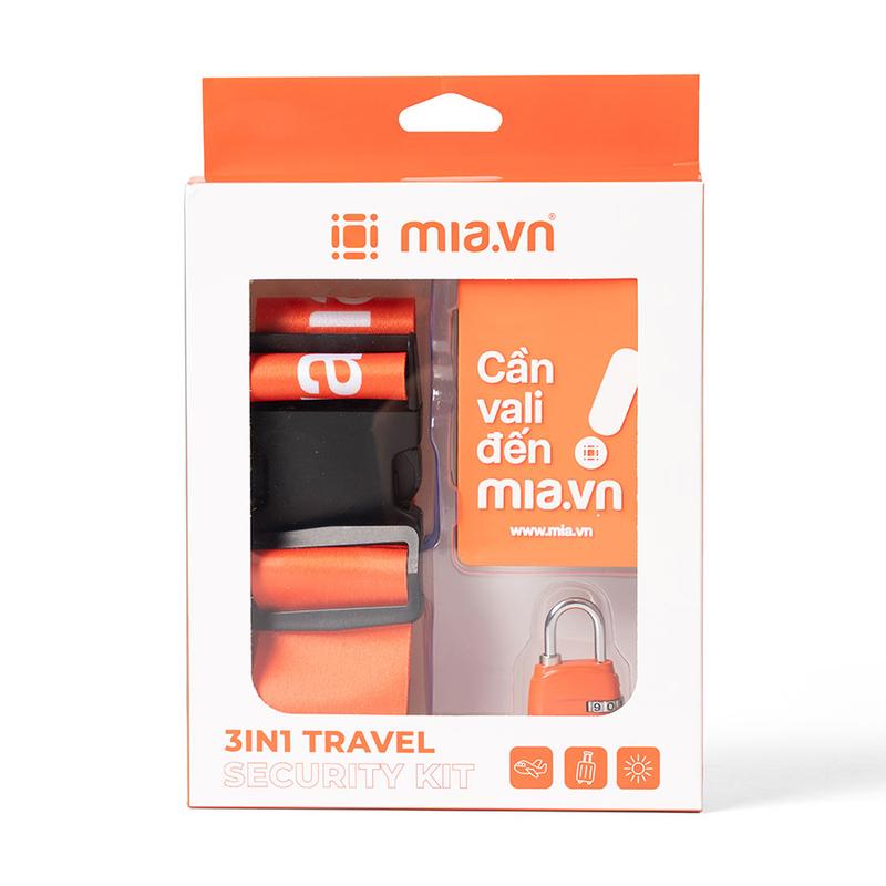 Dây đai vali Mia 3in1 Travel Security Kit S Orange
