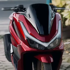 Honda Visor PCX160 2025 - Windshield Akrilik 3MM untuk Motor Honda PCX 160 Tahun 2025 - Proses Laser Cutting Presisi Rapih Motorcycle - 160 2025 CEPER, BENING