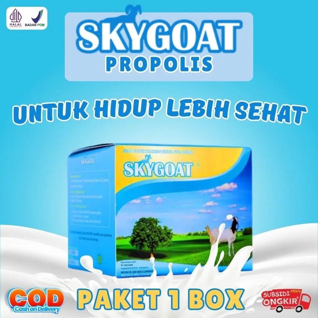 Susu Kambing Etawa Skygoat Propolis - Sky Goat Plus Madu Susu Kambing Ettawa Bubuk