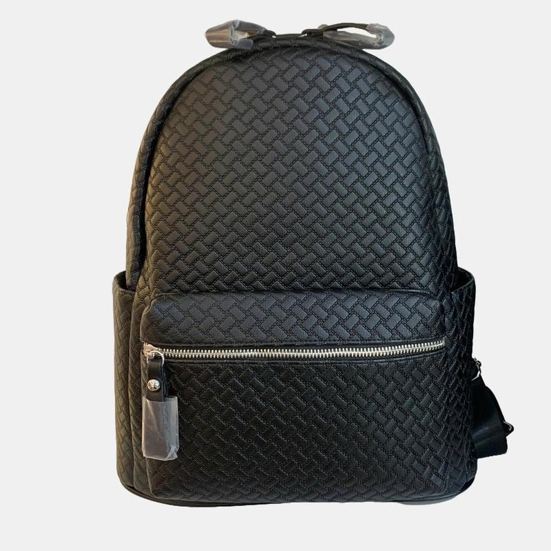 Ba lô Da Đeo Vai Size 40 Họa Tiết Da Đan Nhỏ 888 Chất Liệu Da PU Hàng Quảng Châu 2