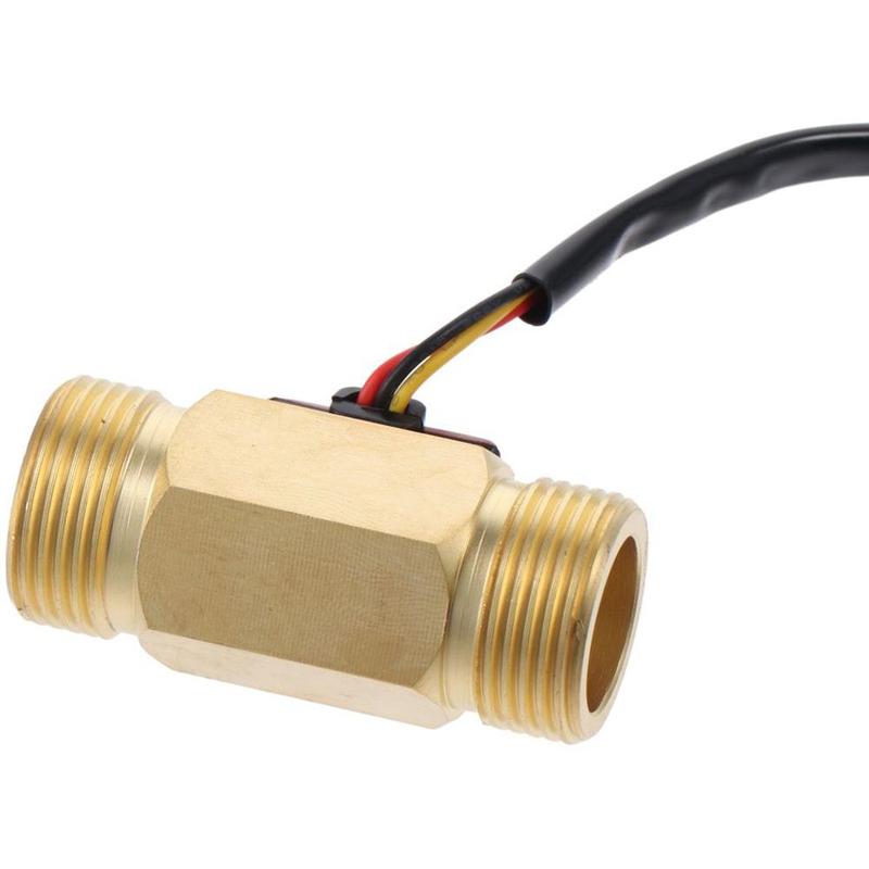 Professional Brass Water Flow Meter G3/4" 1-30L/min Fuel Flowmeter Male Thread 0-2A/ 0-220V(AC or DC) Flow Meter Water Diesel Kerosene Gasoline 7