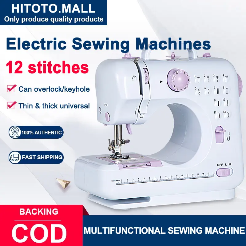 [Quick delivery] 12-needle mini Sewing Machine portable knitting machine multi-function electric and replaceable presser foot motor sewing machine home sewing machine mini portable sewing machine for sale, heavy duty portable sewing machine on sale