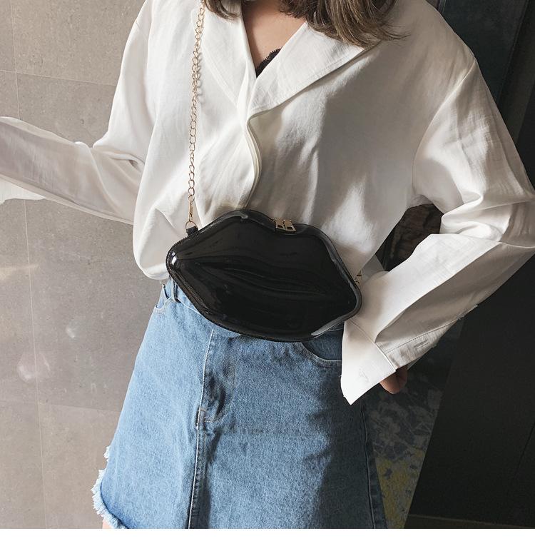 Product Introduction of Fashion Korean style chain lip small bag ins super hot women's bag all-match mini shoulder messenger bag 30