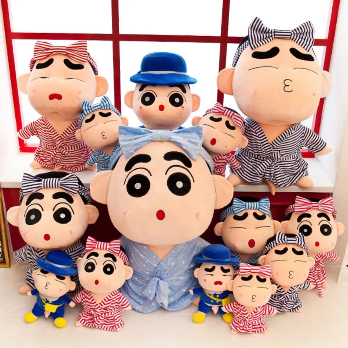 Free Shipping 35-95cm Crayon Shin-chan Plush Toy Pillow Japan Anime Stuffed Large Doll Naughty Crayon Small New Figures Friendsn Birthday Gift