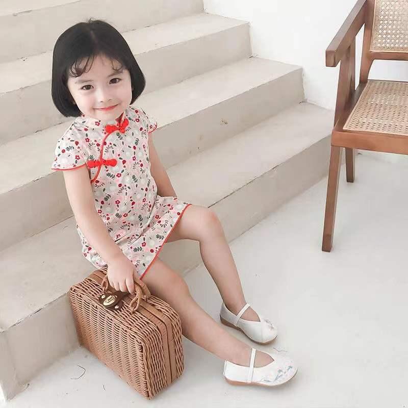 Product Introduction of Girls' Chinese Style Retro Hanfu Summer Children's Fashionable Cheongsam Dress Baby Skirt Cross-border One-piece Dropshipping 17