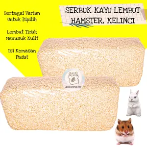Serbuk Kayu Hamster 2 pcs | Landak mini, Sugar Glider, Kelinci Murah