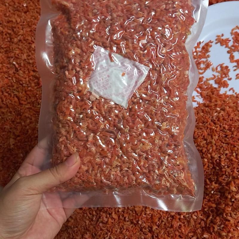  500gr Vụn Thịt Tôm khô vị rất MẶN   gói 500gr  - Tôm khô bé cỡ con ruốc con tép Hữu cơ Food mặn 