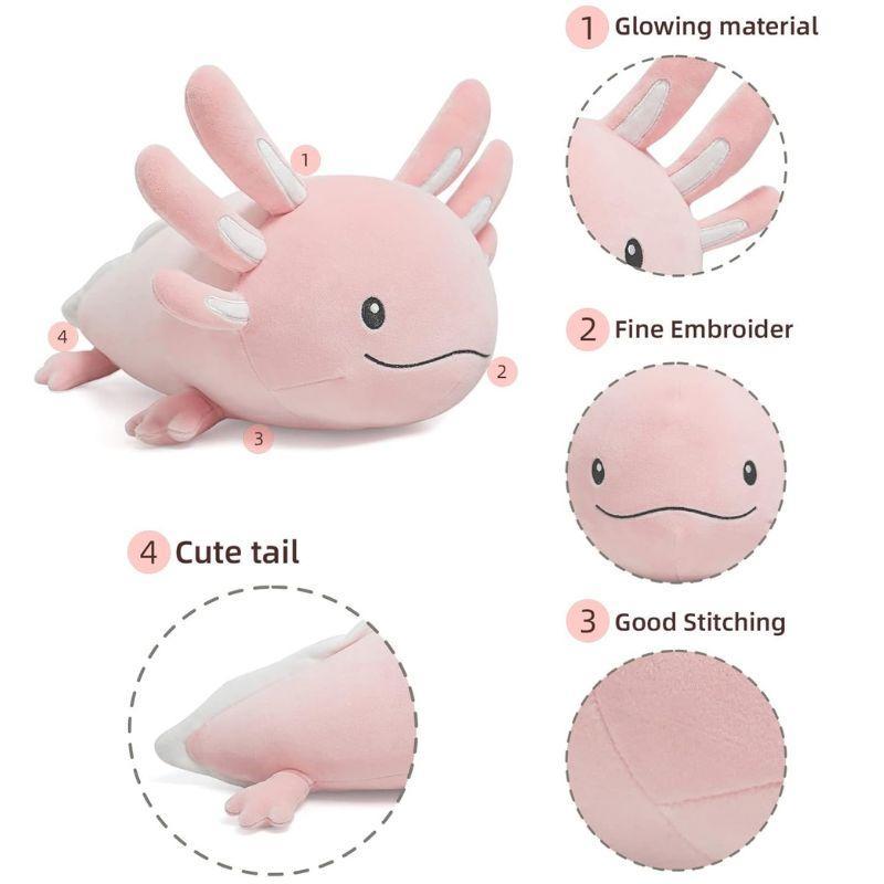 Cute Axolotl Design Plush Toy, Stuffed Animal Plushie, Soft and Comfy Plush Toys, Lovely Gifts for Teen 2