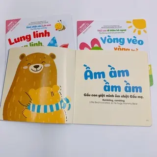 Bộ 5 cuốn Ehon Âm Thanh song ngữ Cho Bé 0-6 Tuổi 3