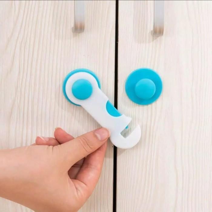 AS4 Wiih PROMO [ Pendek ] Pengaman Laci Kulkas Smile Baby Safety Lock Band Pengunci Gratis ongkir 3