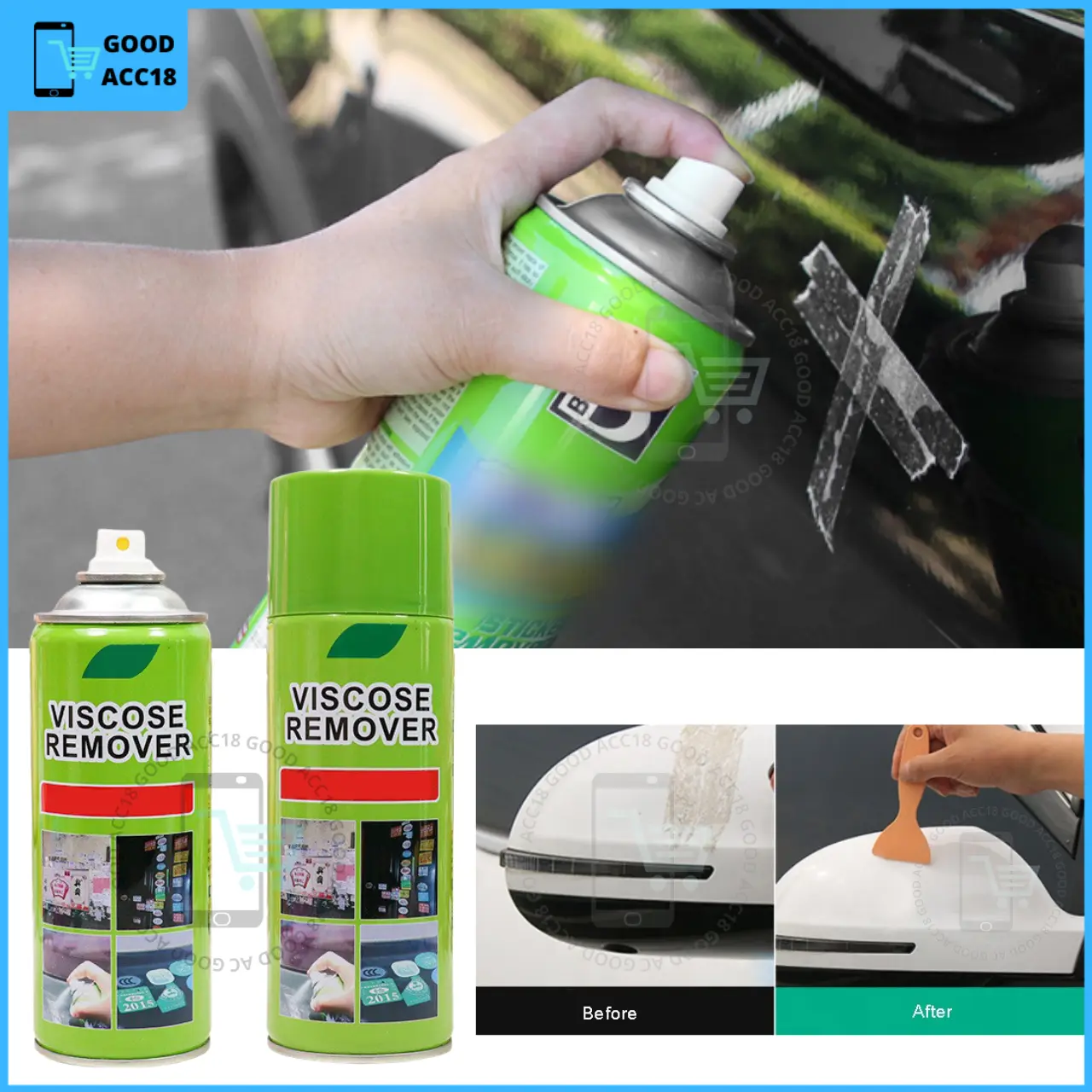 Sticker remover spray ajaib penghilang bekas stiker atau lem
