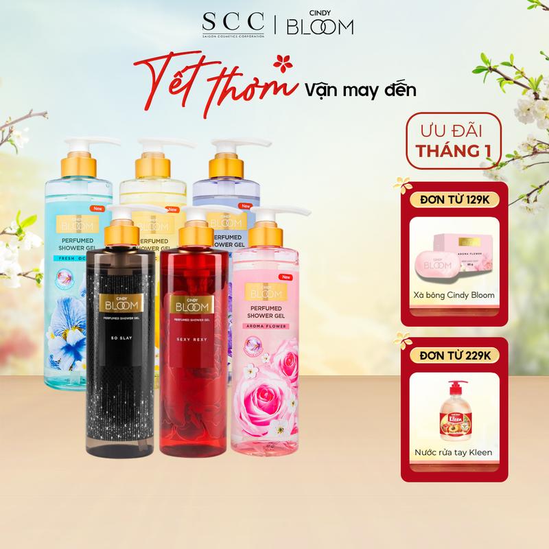  Sữa Tắm Nước Hoa CINDY BLOOM Hương Thơm Ngọt Ngào Làm Sạch Dịu Nhẹ 640g Quà Tặng Bạn Gái Suatamnuochoa Suatamcindybloom 