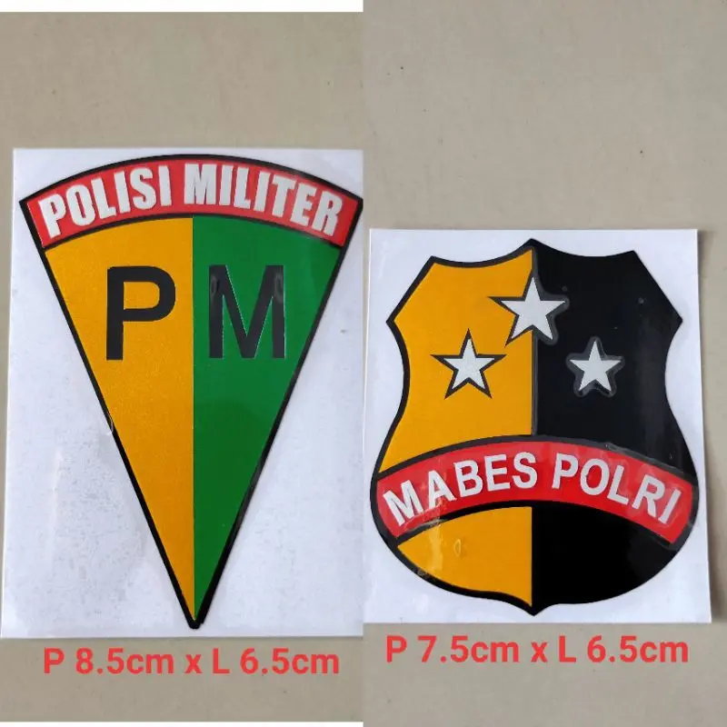 Cs stiker cutting polisi militer PM mabes polri berkualitas termurah