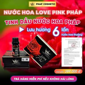 Nước hoa Love Pink Pháp- Nguyên liệu nhập PHÁP - Công Bố - Chuẩn GMP- lưu hương 48h) Tặng son Mocha 185k vesinh vungkin Cosmetic Women Nữ Xịt Thơm Nước hoa Pháp