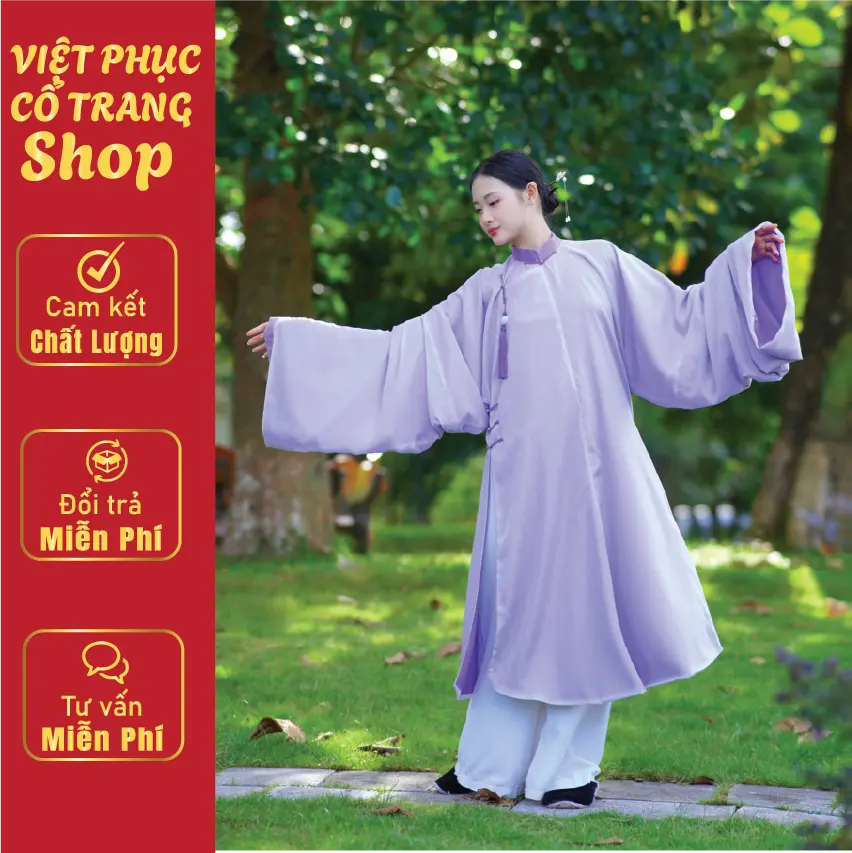 Áo tấc nữ cổ phục truyền thống Việt Nam may 2 lớp, chất liệu tơ óng cao cấp bền đẹp | Việt Phục Cổ Trang Shop