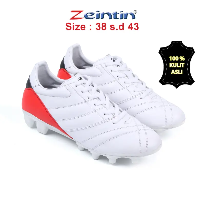 Zeintin- Sepatu Bola bahan KULIT Asli Nyaman Cepat Kering Uniseks football Boots 6
